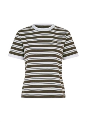 Sacamina ss tee 15512 Turkish Coffee Stripe Samsøe